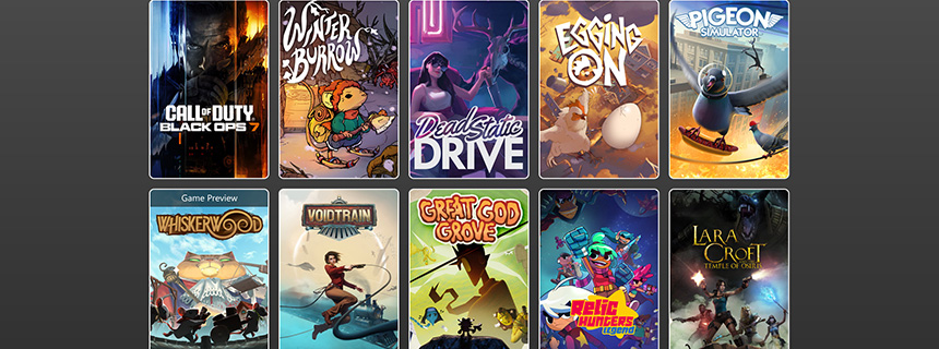 PC版Xbox游戏通行证25年11月新增游戏