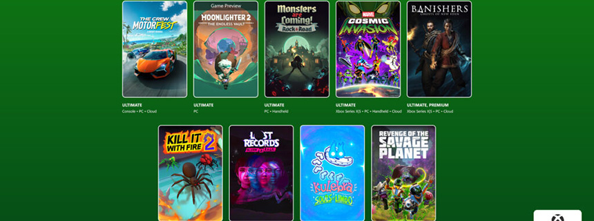 Xbox游戏通行证25年11月第2批新增游戏