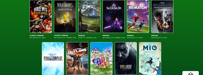 Xbox游戏通行证26年1月新增游戏