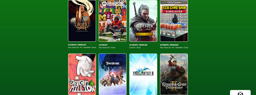 Xbox游戏通行证26年2月第2批新增游戏