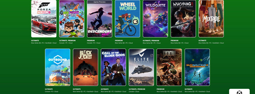 Xbox游戏通行证26年5月新增游戏