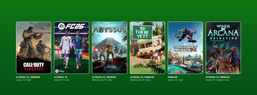 Xbox游戏通行证26年6月第2批新增游戏