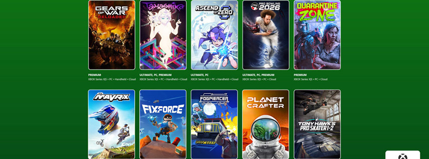 Xbox游戏通行证26年7月新增游戏