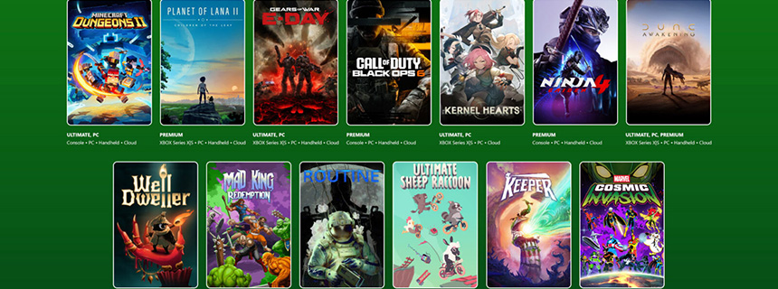 Xbox游戏通行证26年9月第2批新增游戏